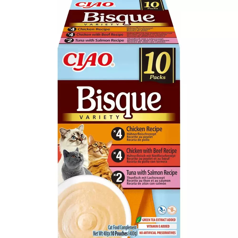 Churu Cat Chicken Bisque Varieties 10stk