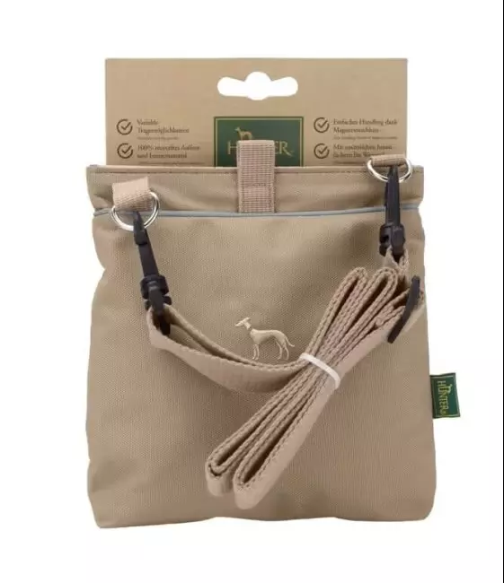 Hunter Snackbag with shoulder strap Alva Polyester beige
