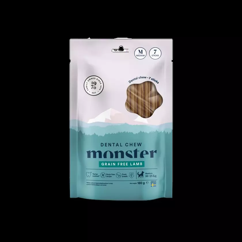Monster Dog Dental Chew Lamb Medium Week (7) 180 g