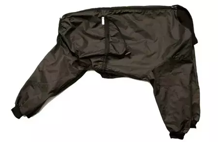 Trine regndress gummiert sort med fleecefôr og korte bein | Flere Str. (35-40cm)