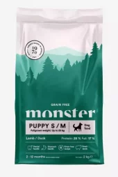 Monster Dog Grainfree Puppy S/M Lamb & Duck 2 kg