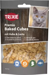 Trixie Premio Innbakte terninger med kylling og laks 50g