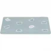 Matskål underlag Katt, Zentangle, 44 × 28 cm, hvitt/sort