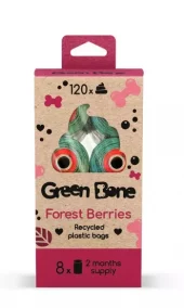 Green Bone hundepose 8-pack Forest Berries
