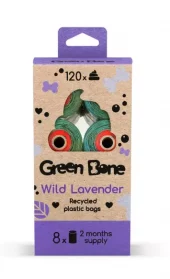 Green Bone hundepose 8-pack Lavendel