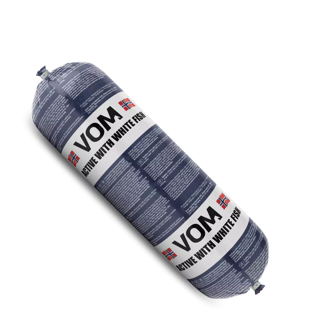 Vom Active fullfôr White Fish 0,5kg pølse