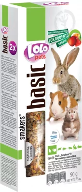 Lolo Pets Frøstenger Gnager/Kanin med frukt | 2 stk. 45g