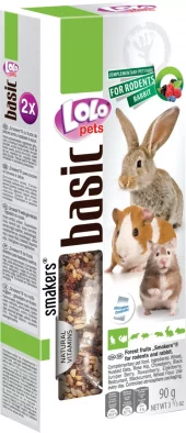 Lolo Pets Frøstenger Gnager/Kanin med Skogsfrukt | 2 stk. 45g