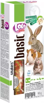 Lolo Pets Frøstenger Gnager/Kanin med Popcorn | 2 stk. 45g