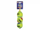 Tennis Ball med pip M 6,5 cm., nett med 3 stk.