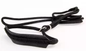 Utstillingskobbel m.lærfront 4mm/120cm Sort