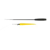 Katteleke Fiskestang Teleskopisk M/Larve og Bjelle 38-98cm | Vilkårlig farge(3)