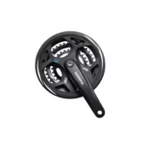 Kranksett Shimano Altus M311, Sort, 175mm 48/38/28T, 7/8gir 3Delt
