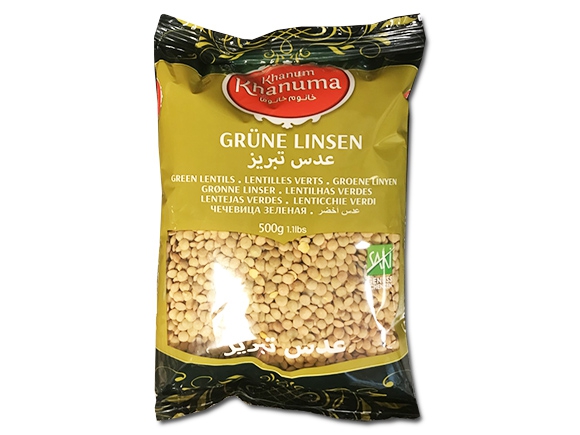 Lentils Green Khanum 500g x 15