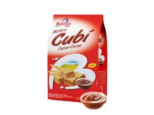 Wafer Alla Cacao 250g CUBI x 10