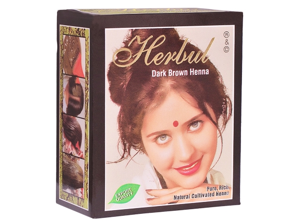 Henna Dark Brown 60g HERBUL x 10
