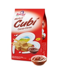 Wafer Alla Cacao 250g CUBI x 10