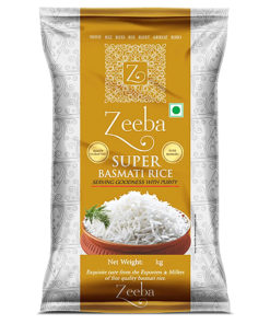 Basmati Ris Super Steam 5 kg. Zeeba x 4