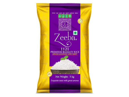 Basmati Ris Stream 1121 (Purple) 5 kg. Zeeba x 4