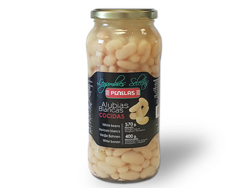 Boiled White beans 570g Penelas x 12