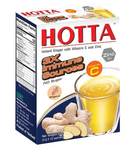 Ginger tea W/Vit C & Zinc 30g HOTTA x 24