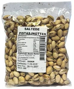 Afghan Salted Pistasjnøtter 500g x 16