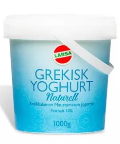 Yogurt Grekisk 10% 1 kg Larsa x 6
