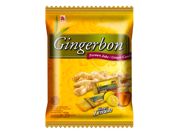 Ginger Candy Bonbons Lemon Honey 125g x 20