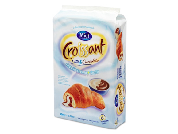 Midi Croissant Milk & Choco 300g x 12
