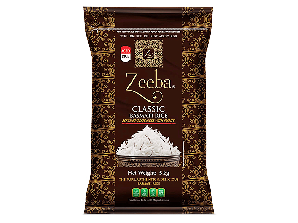 Basmati Ris Classic 5 kg. Zeeba x 4