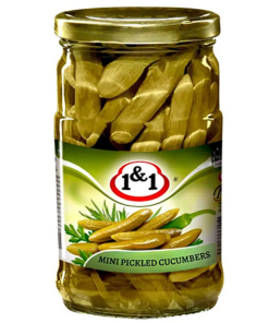 Saltede agurk 1&1 660g MINI (Glass) x 12