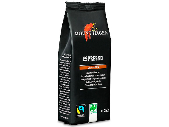 Mount Hagen Espresso kaffe 250g x 6