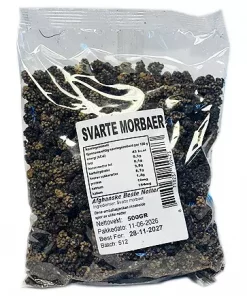 Afghan Svart Morbær 500g x 16