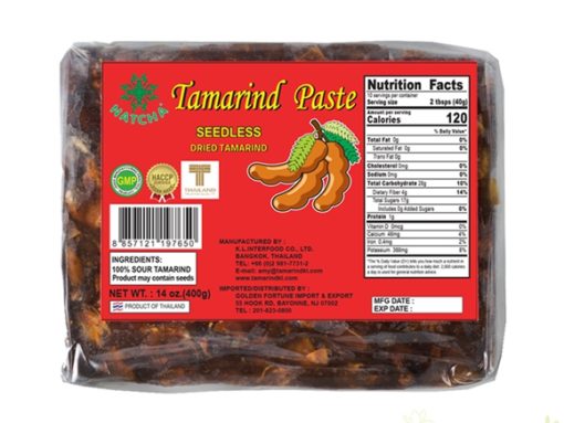 Tamarind uten stein 400g. 50 pk. NATCHA x 50