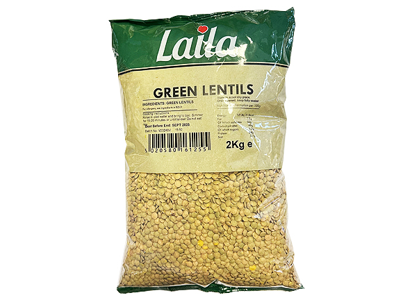 Laila Green Lentil 2 kg x 6