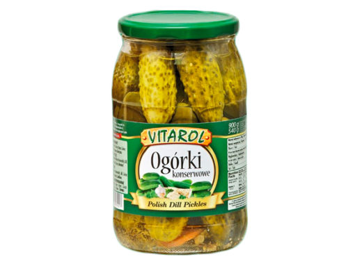 Vitarol Saltede agurk med dill 900gr x 8