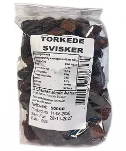 Afghan Tørket Svisker 500g x 16