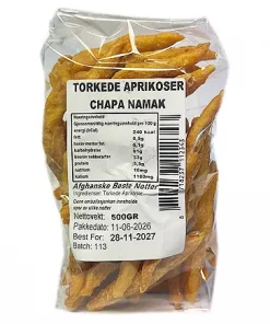 Afghan Tørket Aprikos Chapa Namak 500g x 16