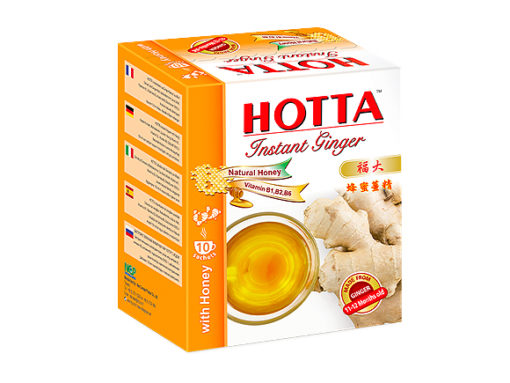 Ginger Tea W/Honey 140g HOTTA x 24