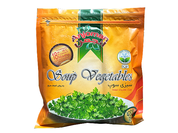 Frozen Soup Veg 400g Anjoman x 24