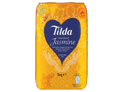 Jasmin ris Tilda 1kg Gull x 8