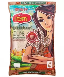 Kaset Jasmine brunn ris 5 kg x 5