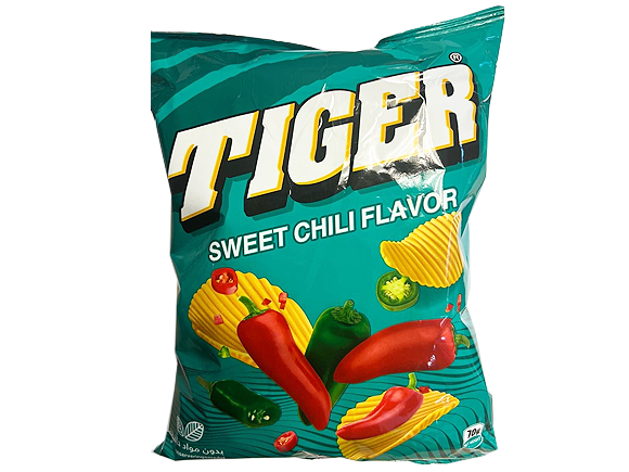 Tiger Chips Sweet Chili  70g x 12