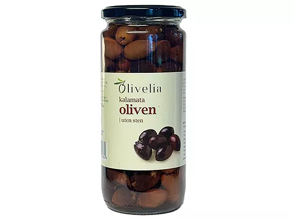 Oliven kalamata uten stein Olivelia 500g x 6