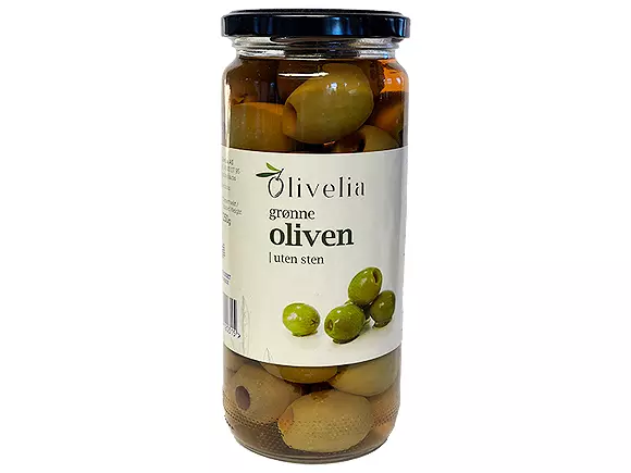 Oliven Grønne u/stein Olivelia 500g x 6