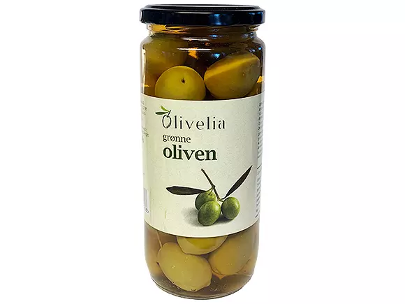 Oliven Grønne m/stein Olivelia 500g x 6