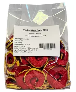 Tørket Rød Eple 200g x 12