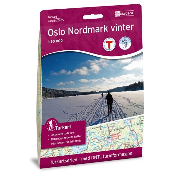 1:50 000 Kart: Oslo Nordmark Vinter