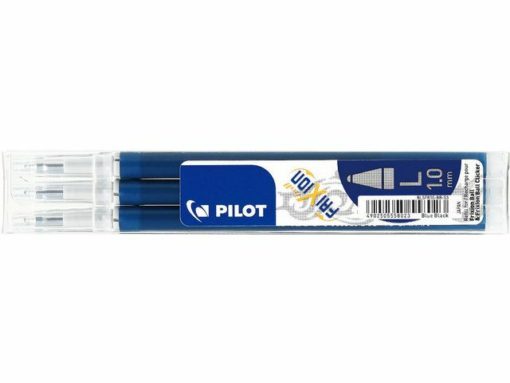 Refill til Pilot Frixion kryssordpenn - blå 1,0 3pk