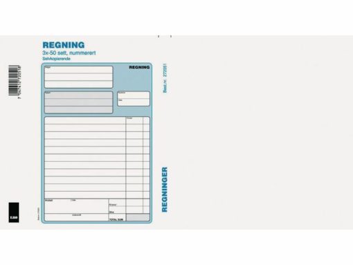 Regning A5  Selvkopierende